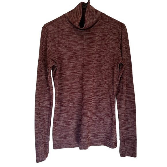 Lululemon &go Take-Off Long Sleeve, color: Heathered Bordeaux Drama, sz 8 - Picture 7 of 16